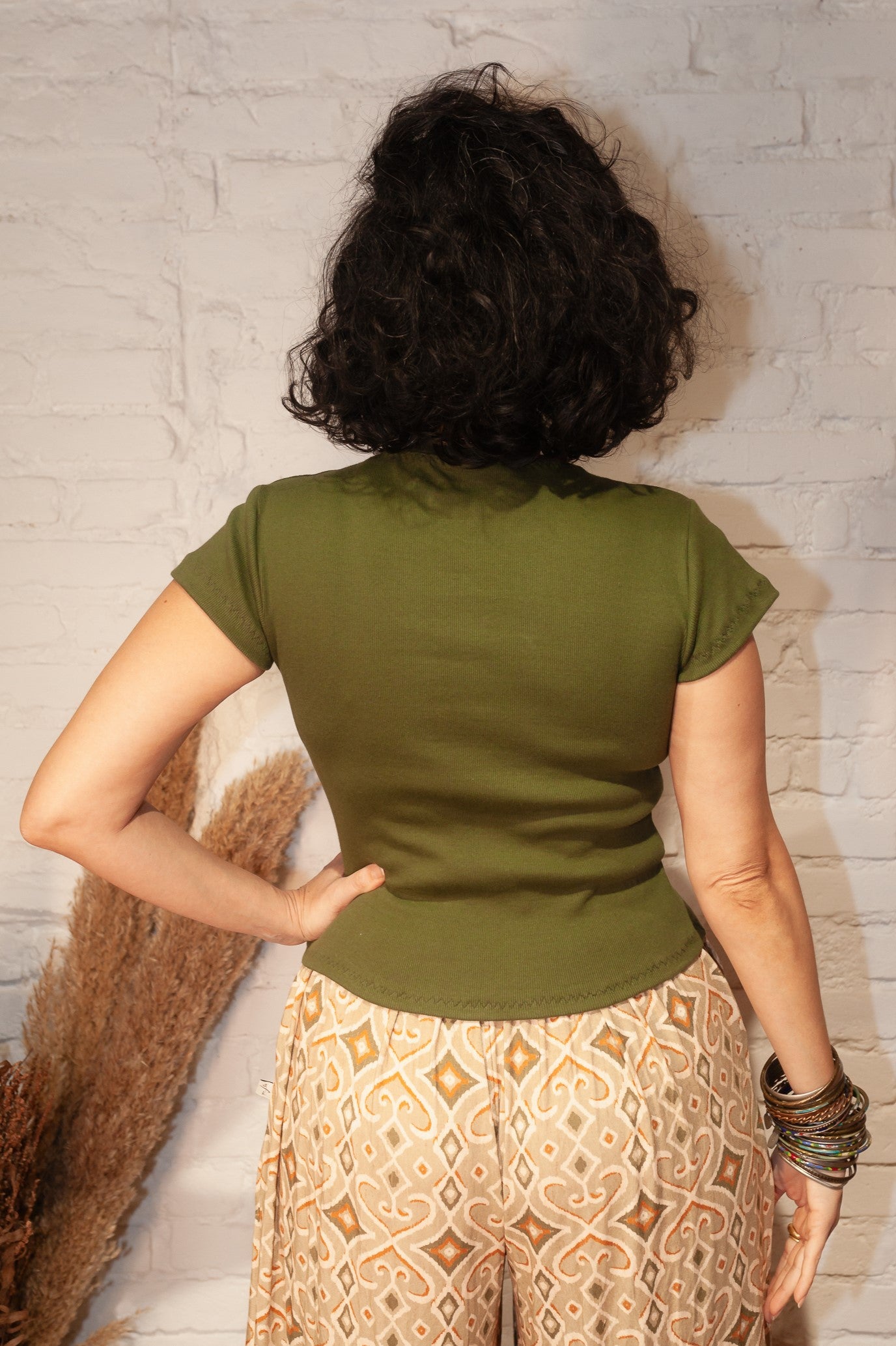 Blusa normal verde