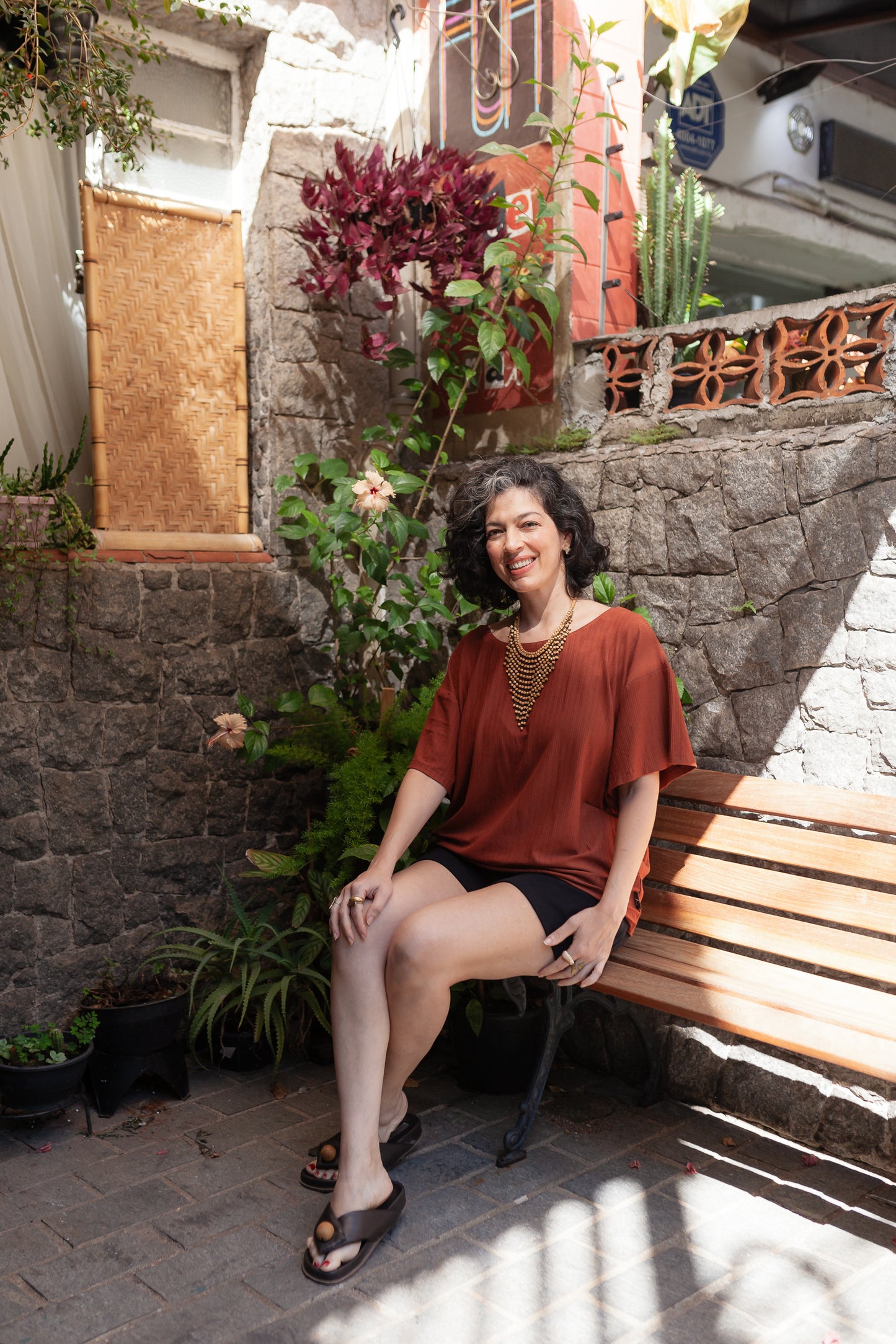 Blusa cru - terracota