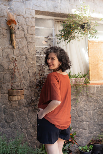 Blusa cru - terracota