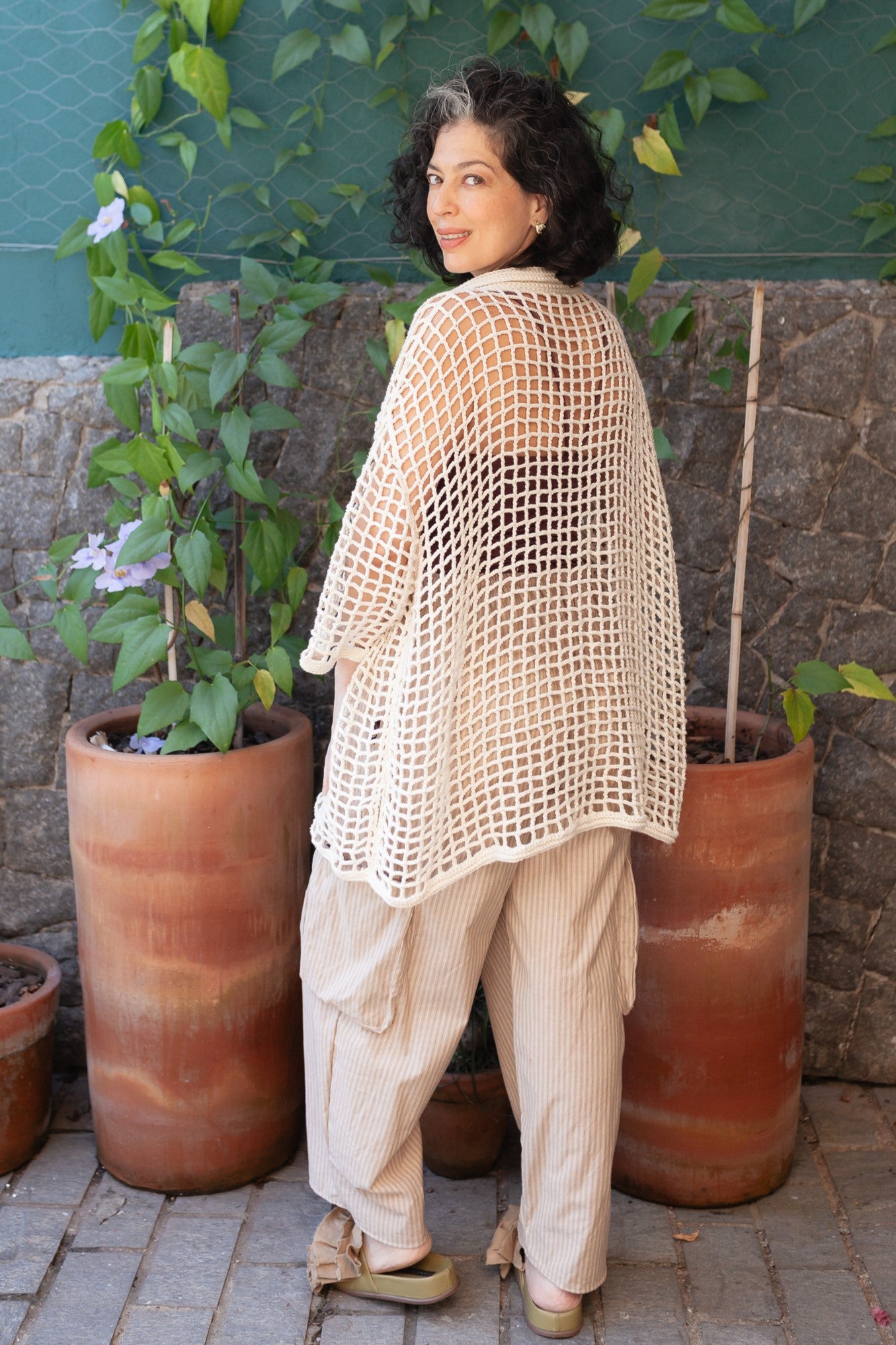 Camisa Cosmo Crochê (SOB DEMANDA)